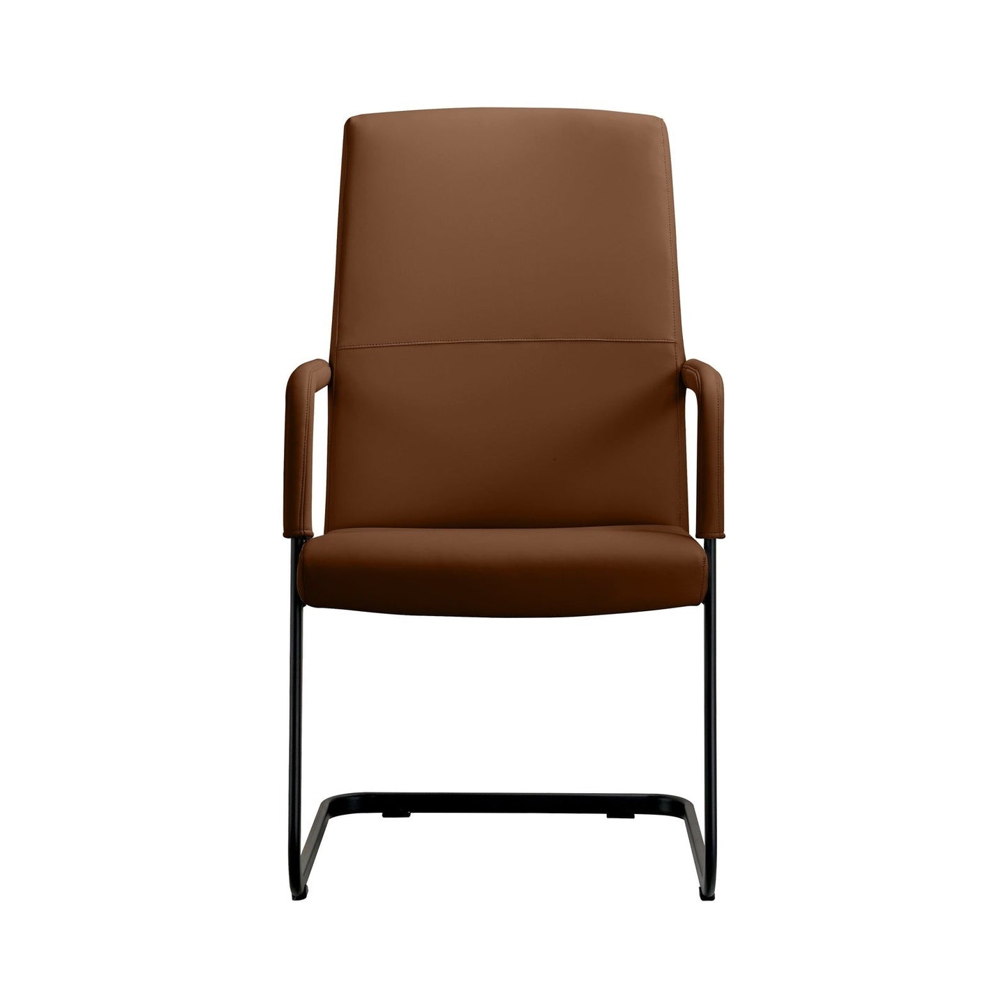 Evander Leather Office Chair With Aluminum Frame