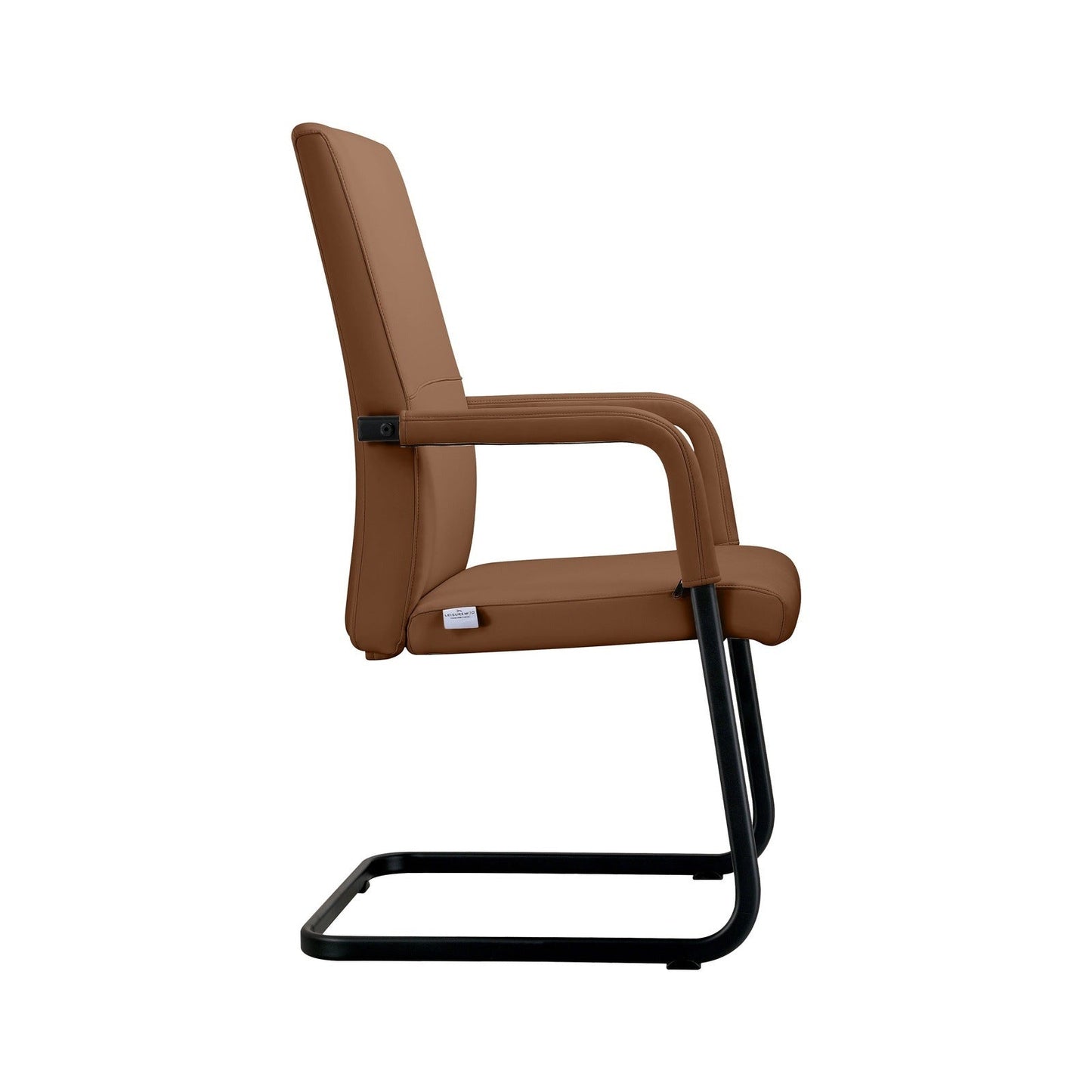 Evander Leather Office Chair With Aluminum Frame