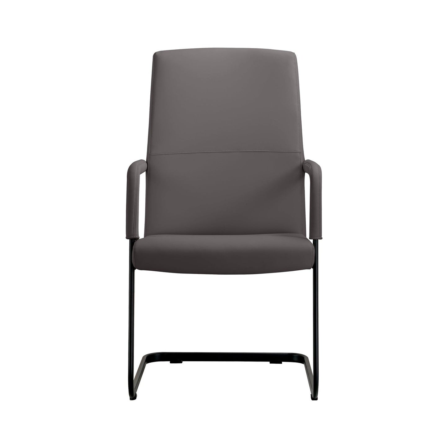 Evander Leather Office Chair With Aluminum Frame