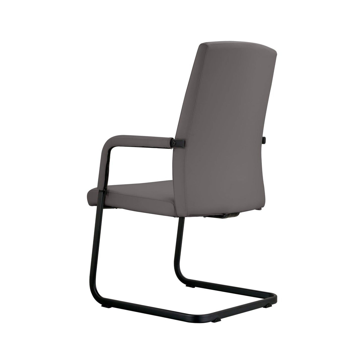 Evander Leather Office Chair With Aluminum Frame
