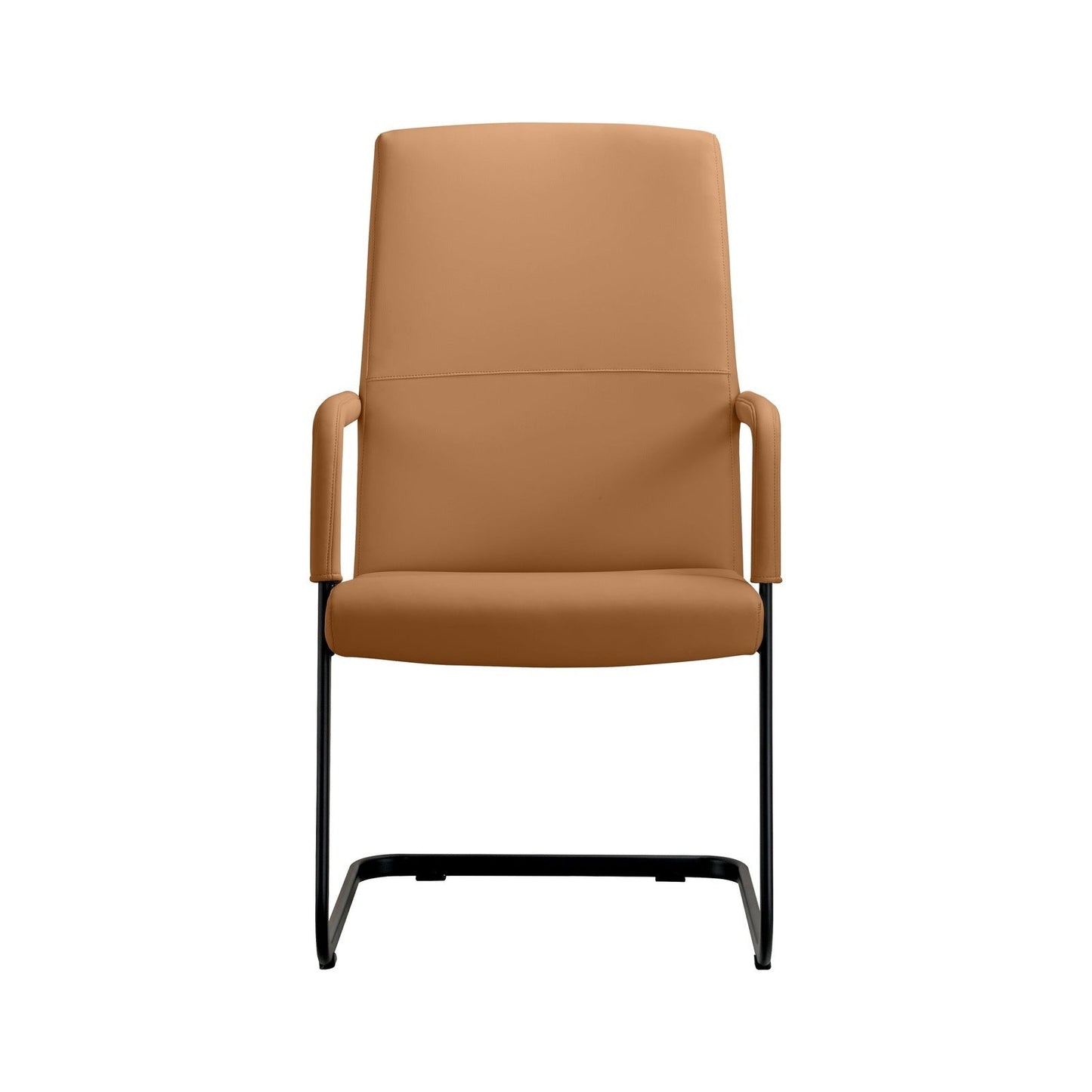 Evander Leather Office Chair With Aluminum Frame