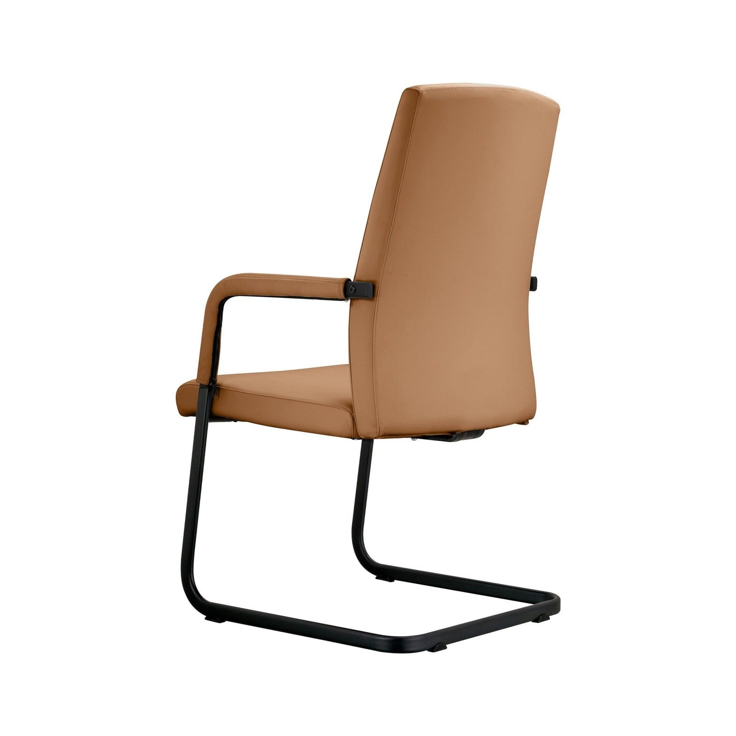 Evander Leather Office Chair With Aluminum Frame