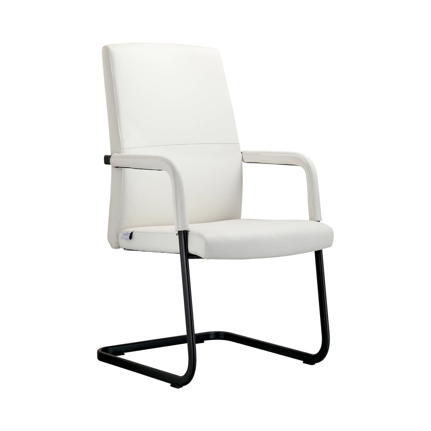 Evander Leather Office Chair With Aluminum Frame