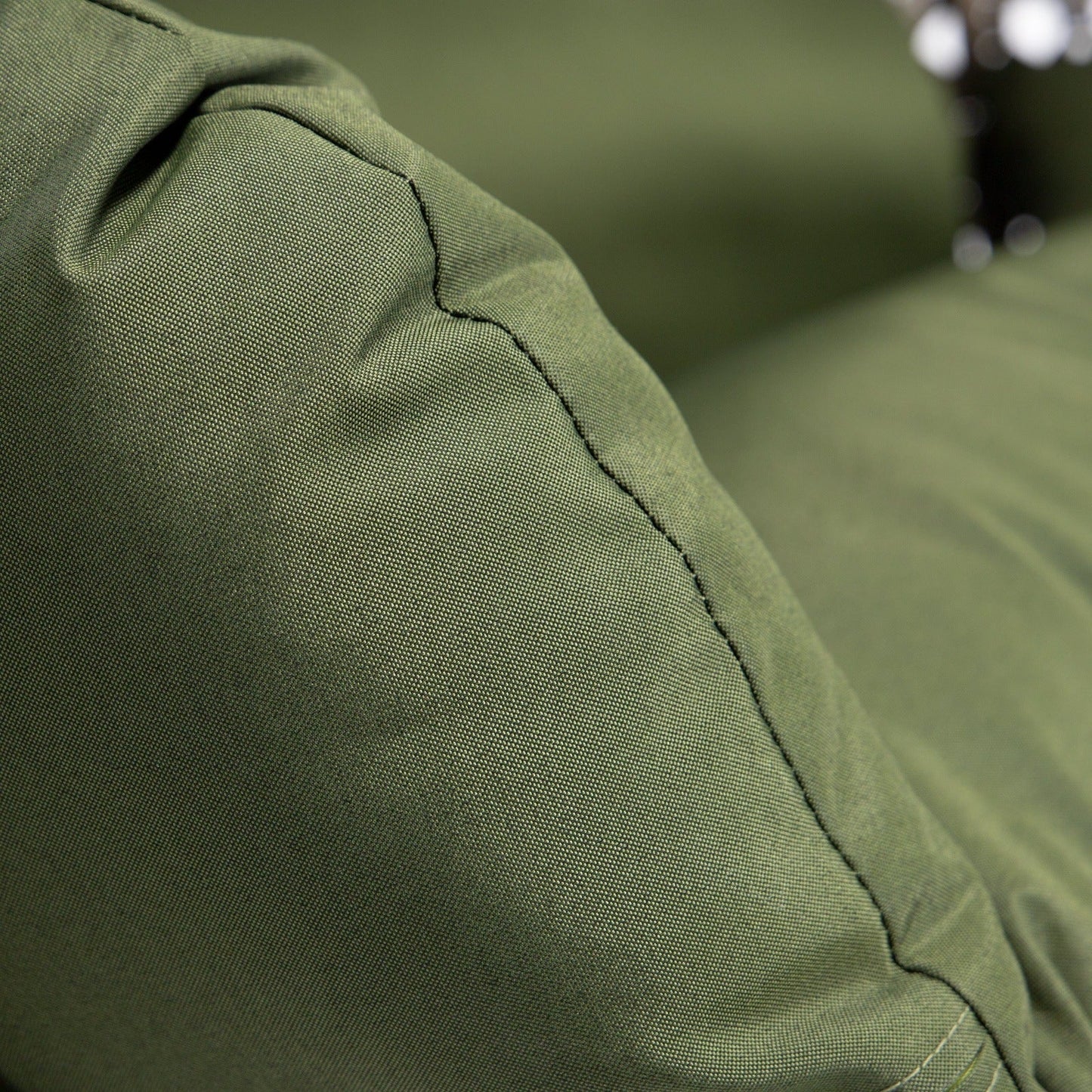 Wicker Hanging Double Egg Charcoal Swing Chair with an Iron Base