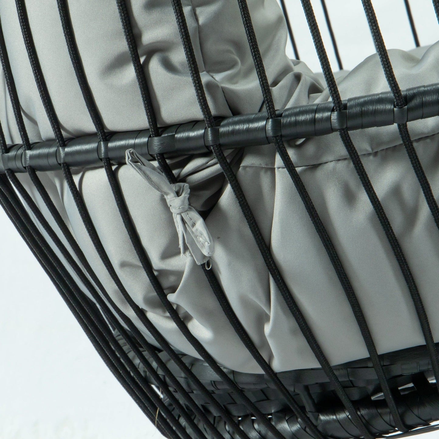 Wicker 2 Person Double Folding Hanging Egg Swing Chair