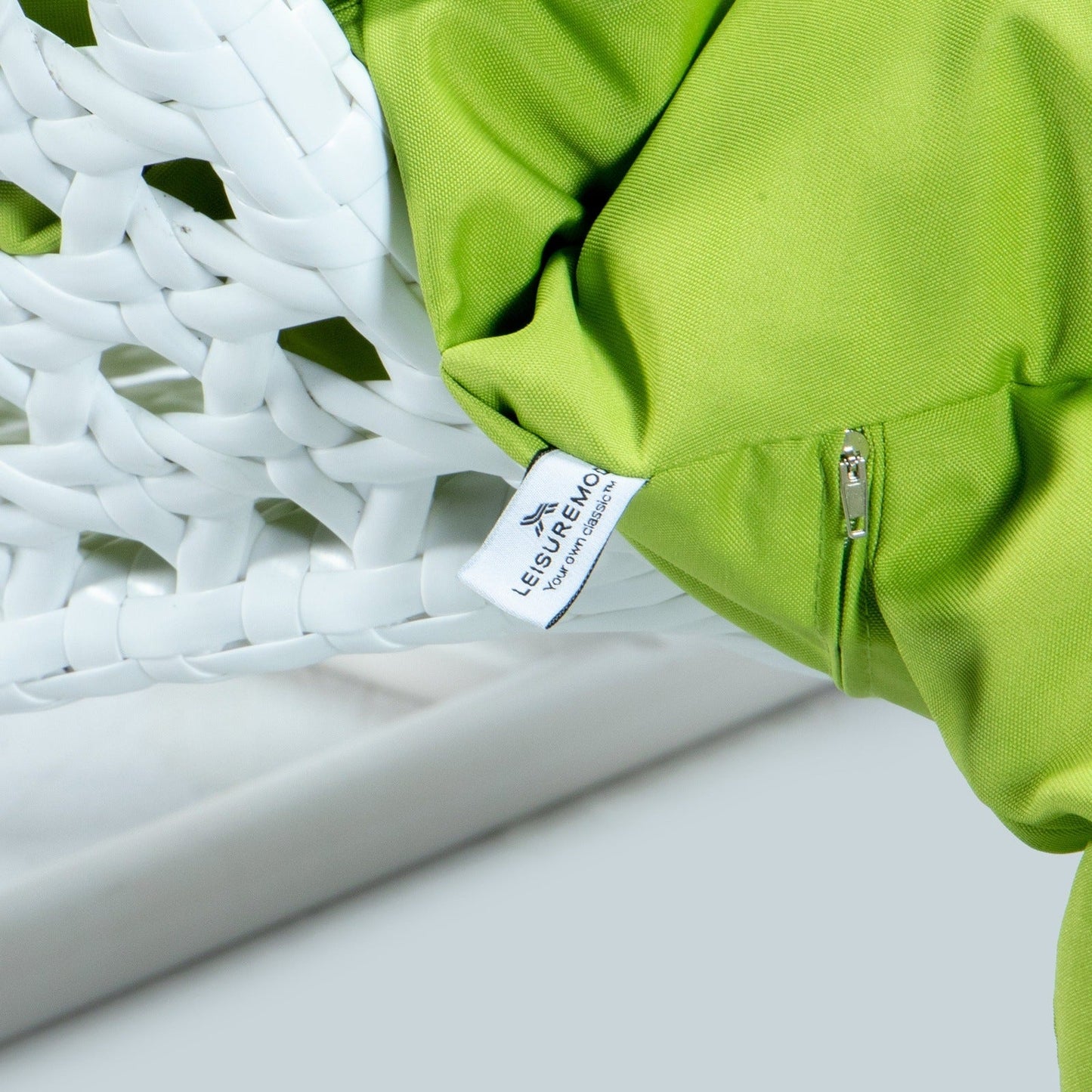 Modern White Wicker Hanging Double Seater Egg Swing Chair