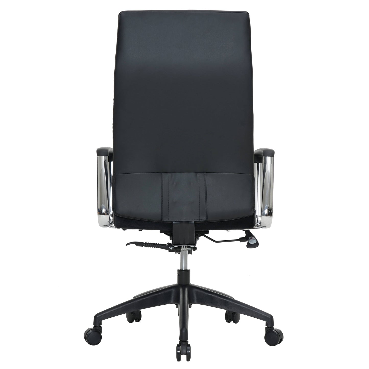 Hilton High-Back Leather Office Chair Adjustable Seat Height in Nylon