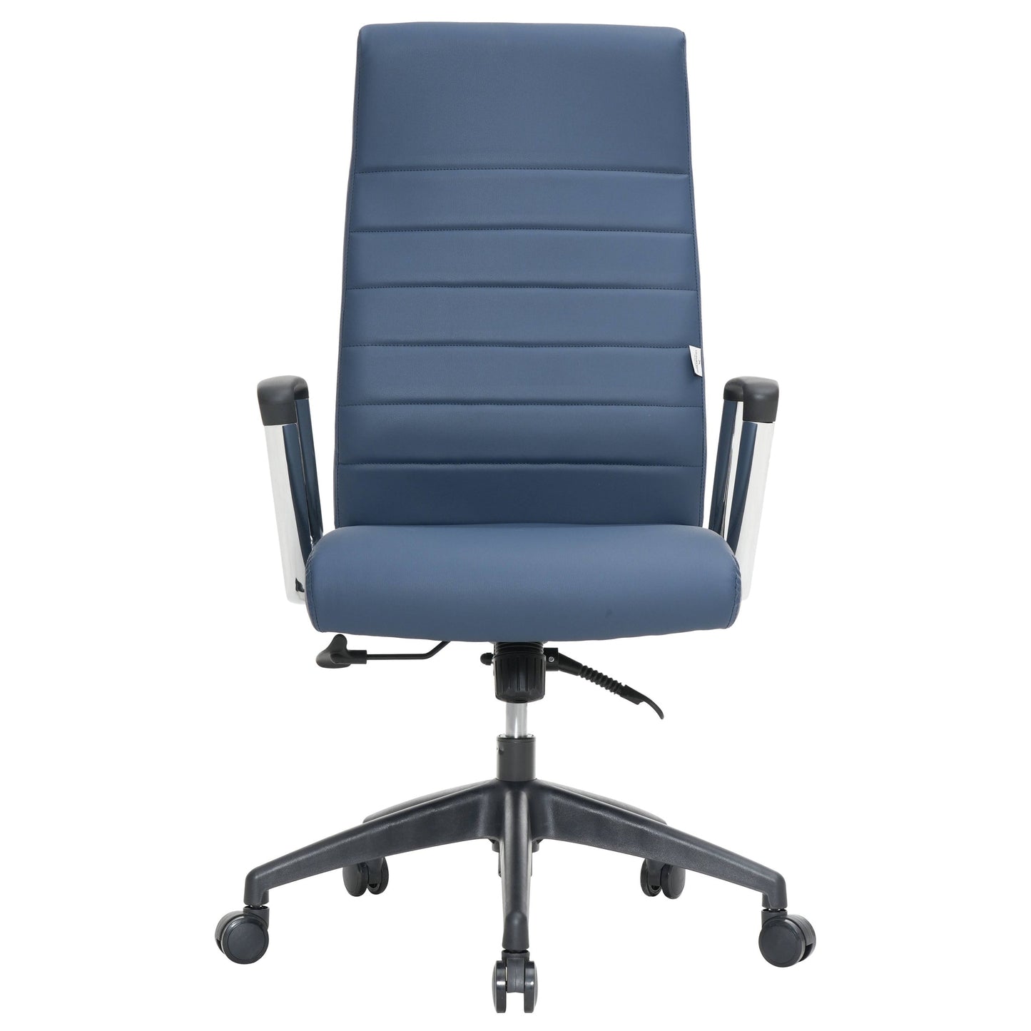 Hilton High-Back Leather Office Chair Adjustable Seat Height in Nylon