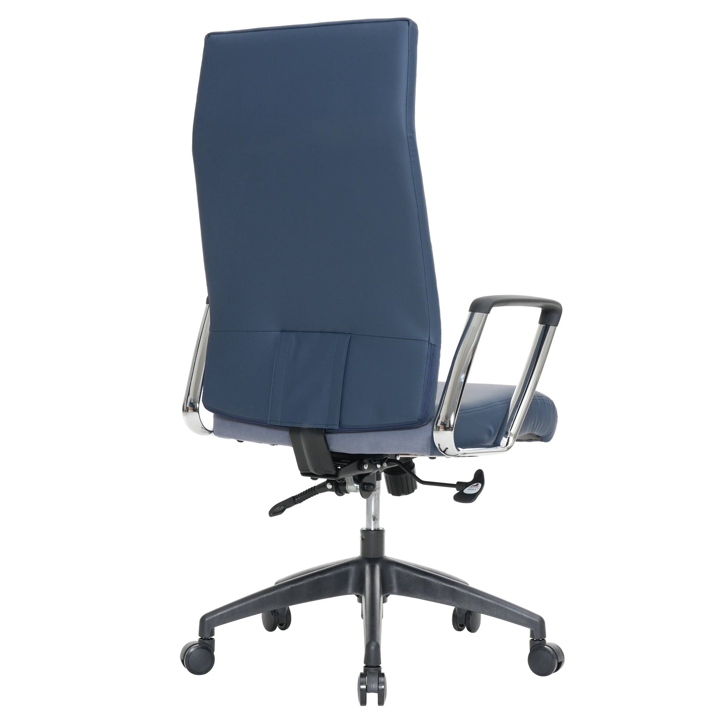 Hilton High-Back Leather Office Chair Adjustable Seat Height in Nylon