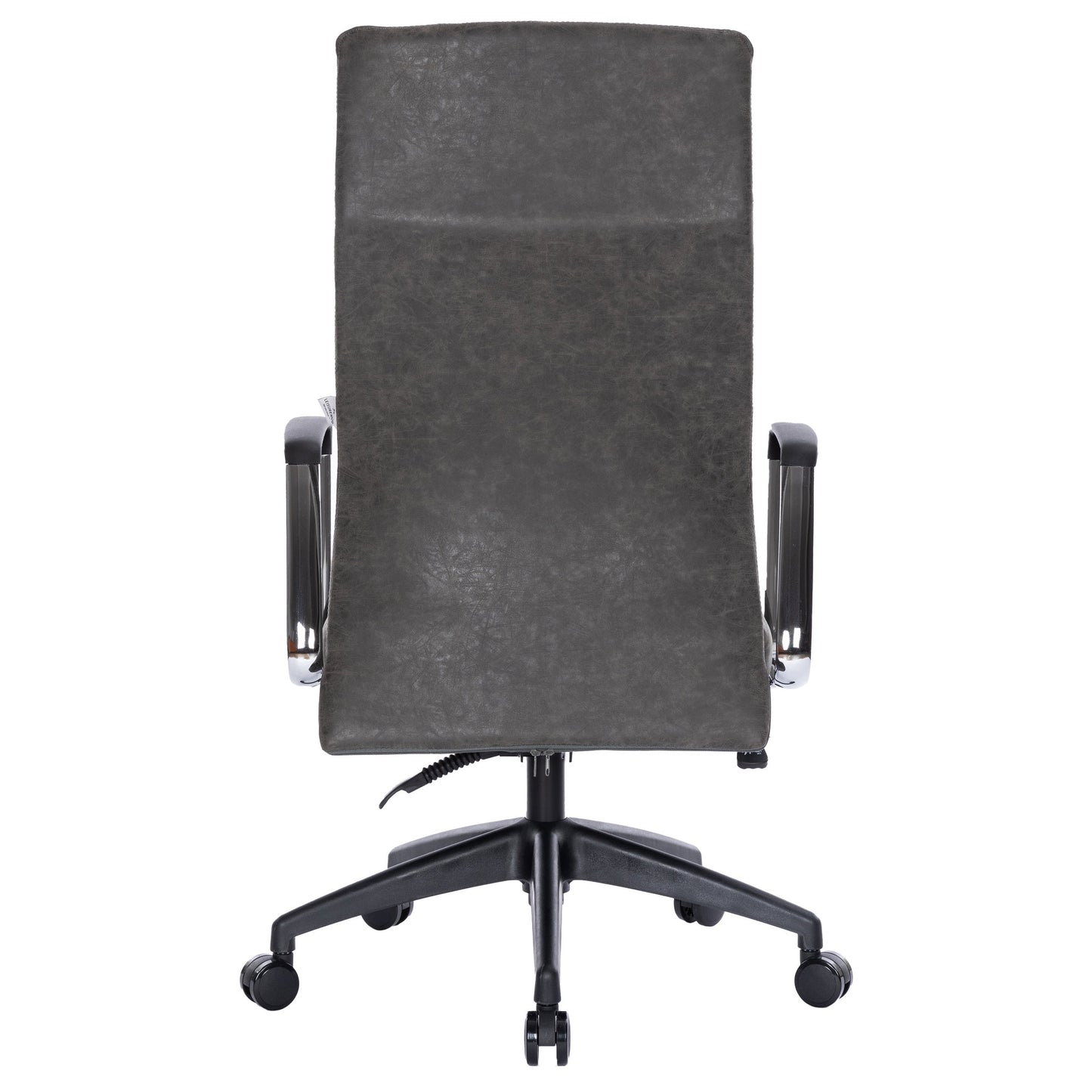 Hilton High-Back Leather Office Chair Adjustable Seat Height in Nylon