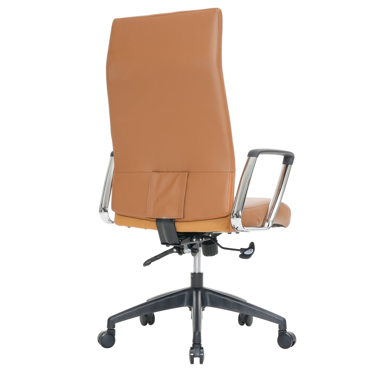 Hilton High-Back Leather Office Chair Adjustable Seat Height in Nylon