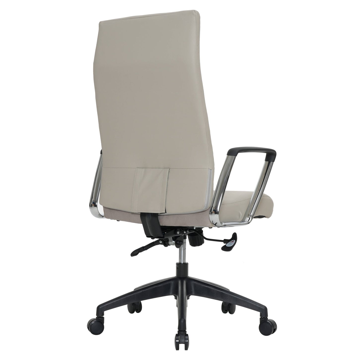 Hilton High-Back Leather Office Chair Adjustable Seat Height in Nylon