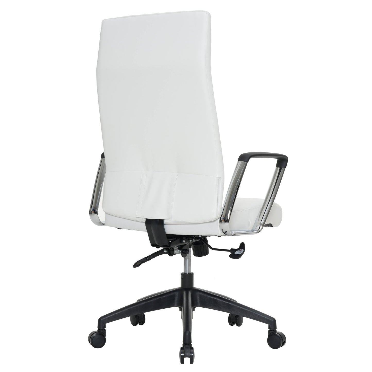 Hilton High-Back Leather Office Chair Adjustable Seat Height in Nylon
