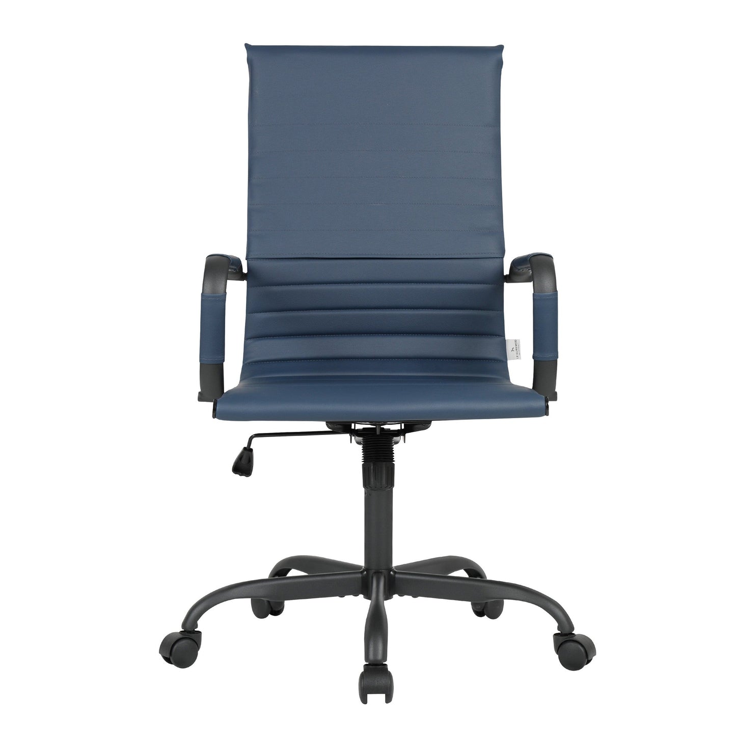 Harris Leather High-Back Adjustable  Office Conference Chair with Armrests