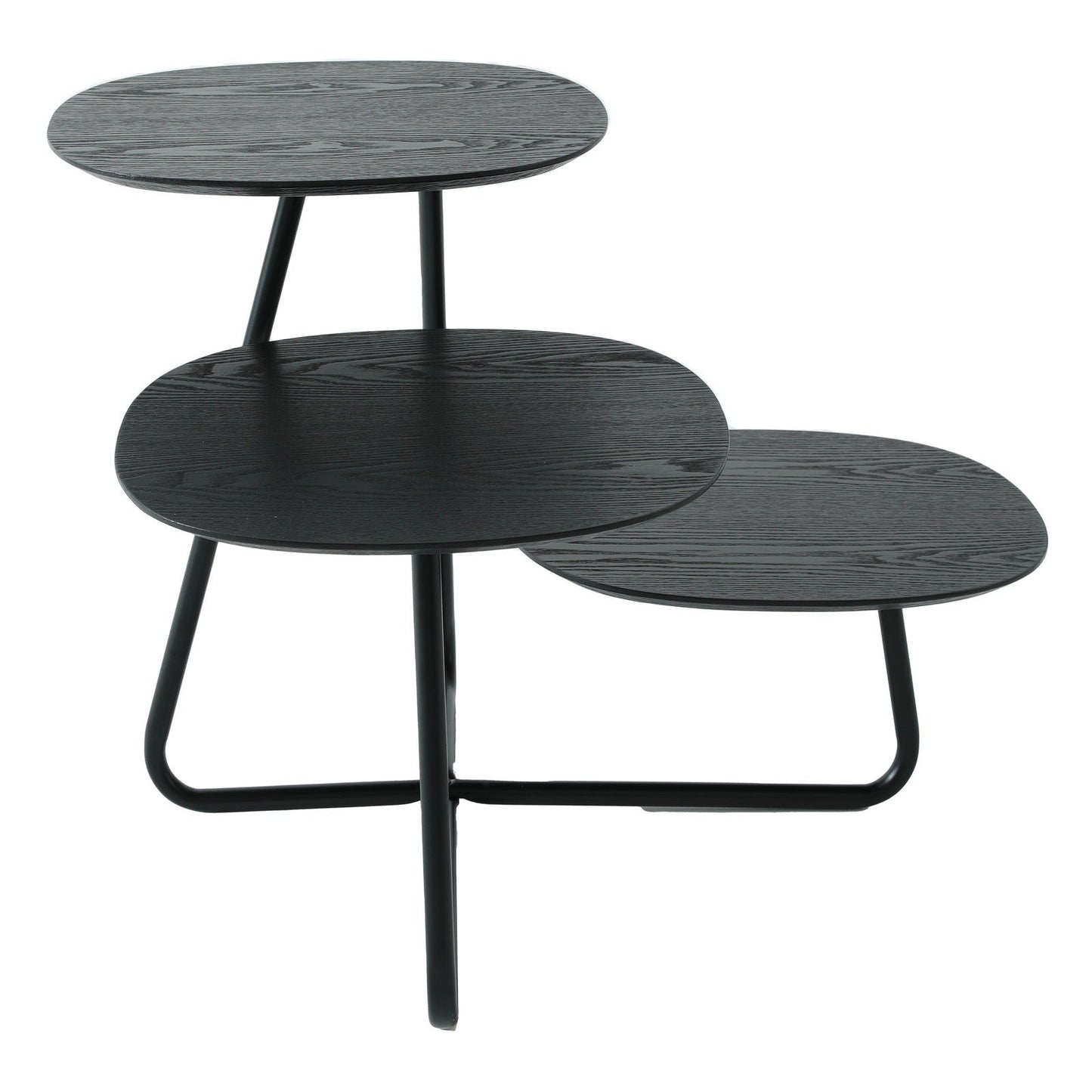 Hazelton Multi-Top End Tables with Manufactured Wood Top and Powder Coated Steel Frame