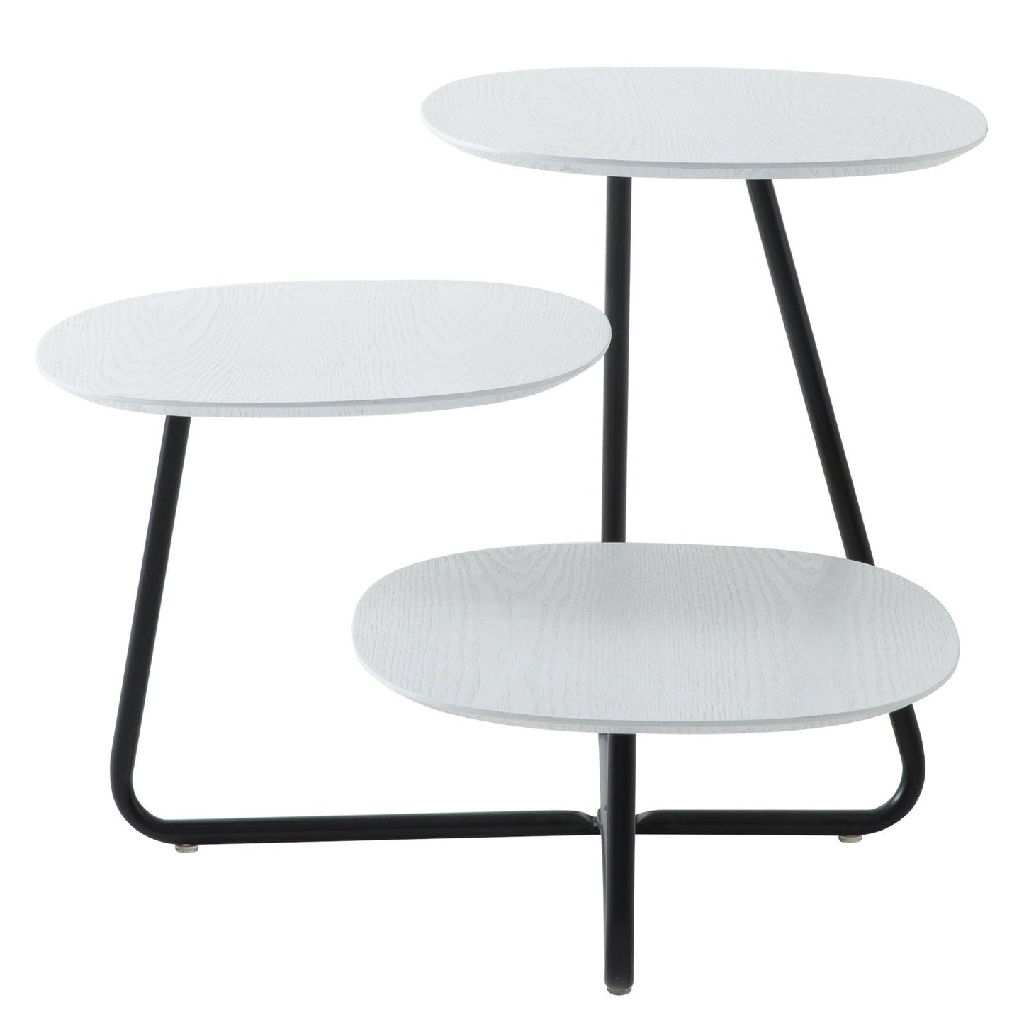 Hazelton Multi-Top End Tables with Manufactured Wood Top and Powder Coated Steel Frame