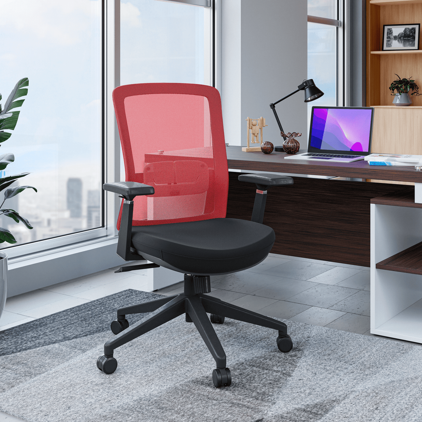 Ingram Ergonomic Modern Office Mesh Task Chair With Adjustable Height