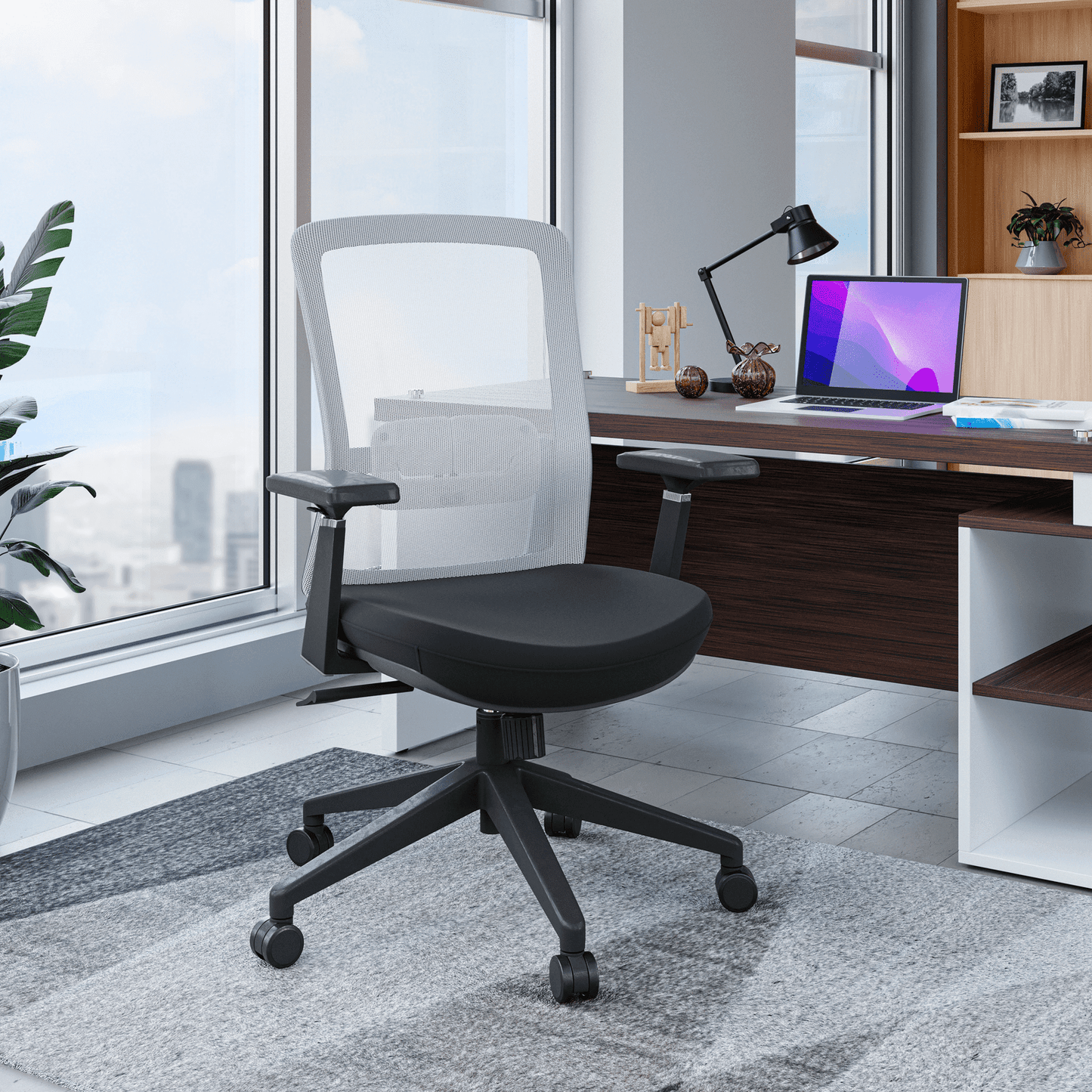 Ingram Ergonomic Modern Office Mesh Task Chair With Adjustable Height