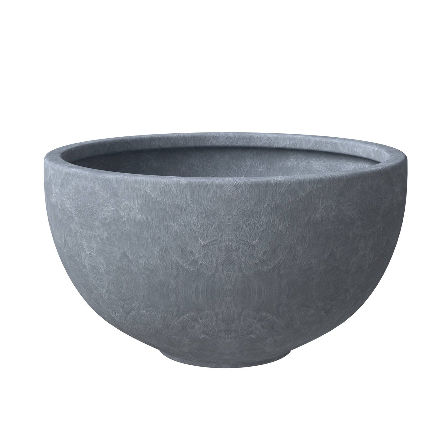 Iris Modern 3-Piece Round Planter Pot  Set in Fiberstone and Clay Weather Resistant Design