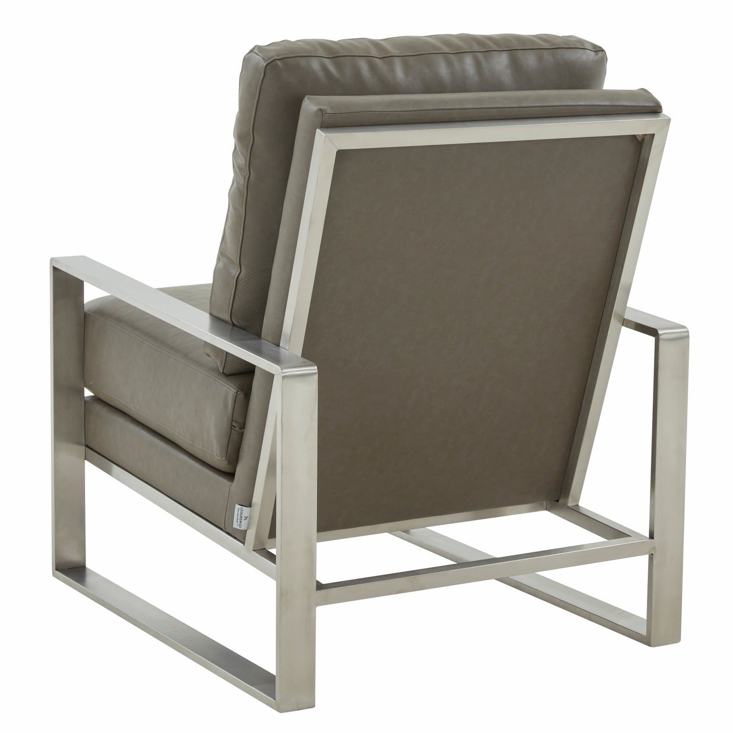 Jefferson 3-Piece Living Room Set with Leather Arm Chairs and Octagonal Coffee Table with Black Base