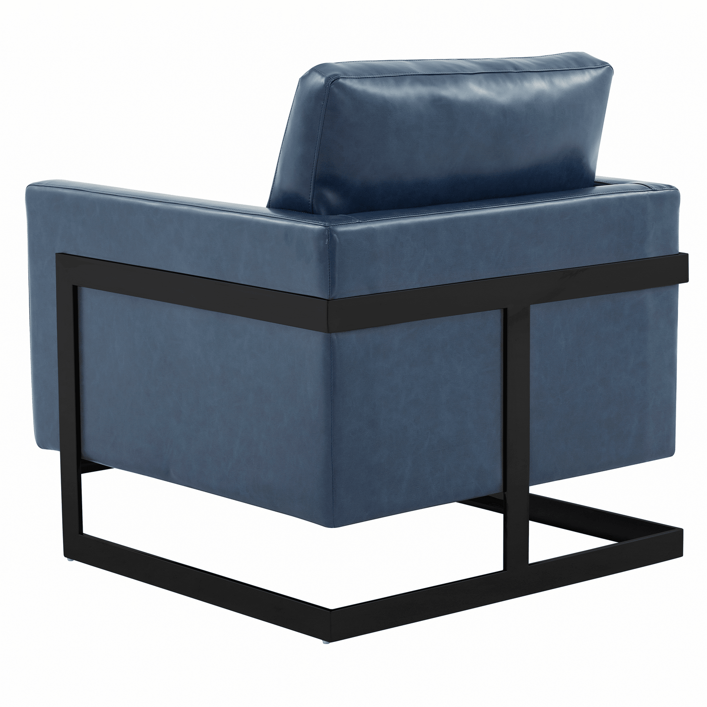 Lincoln Modern Upholstered Accent Armchair With Gold/Black Metal Frame