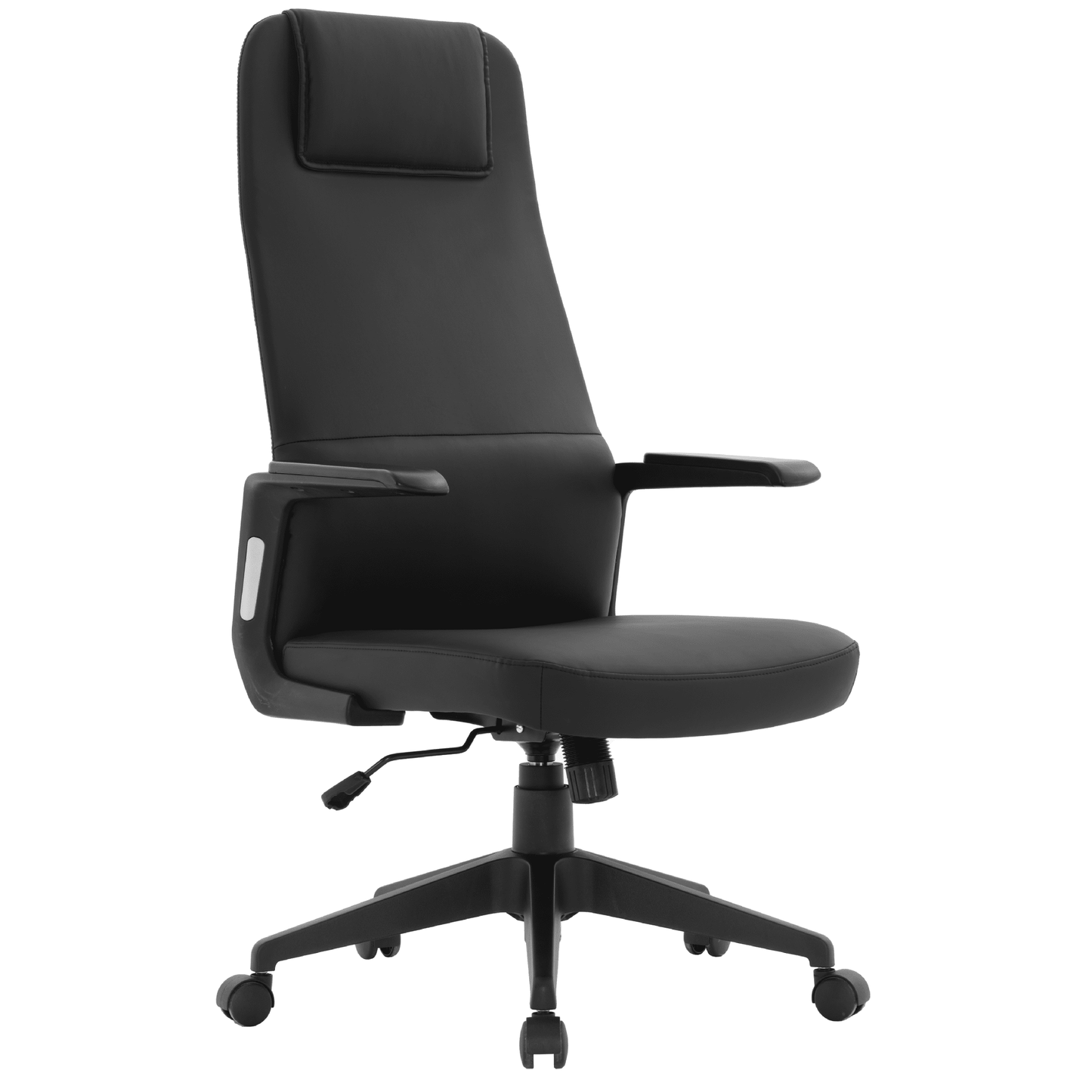 Nexa High-Back Conference Office Chair in Leather/Polyester Adjustable Height Swivel and Tilt