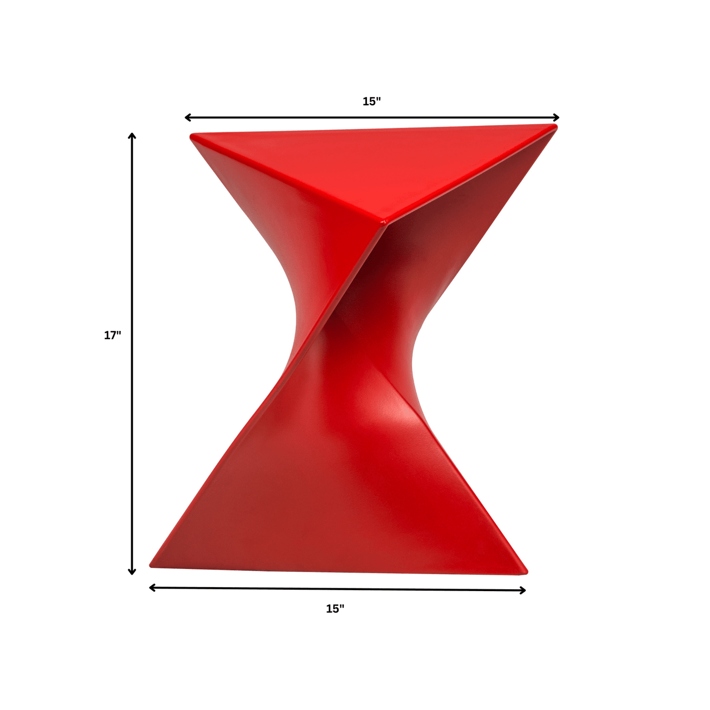 Randolph Triangular Accent Side Table in ABS/PC Plastic