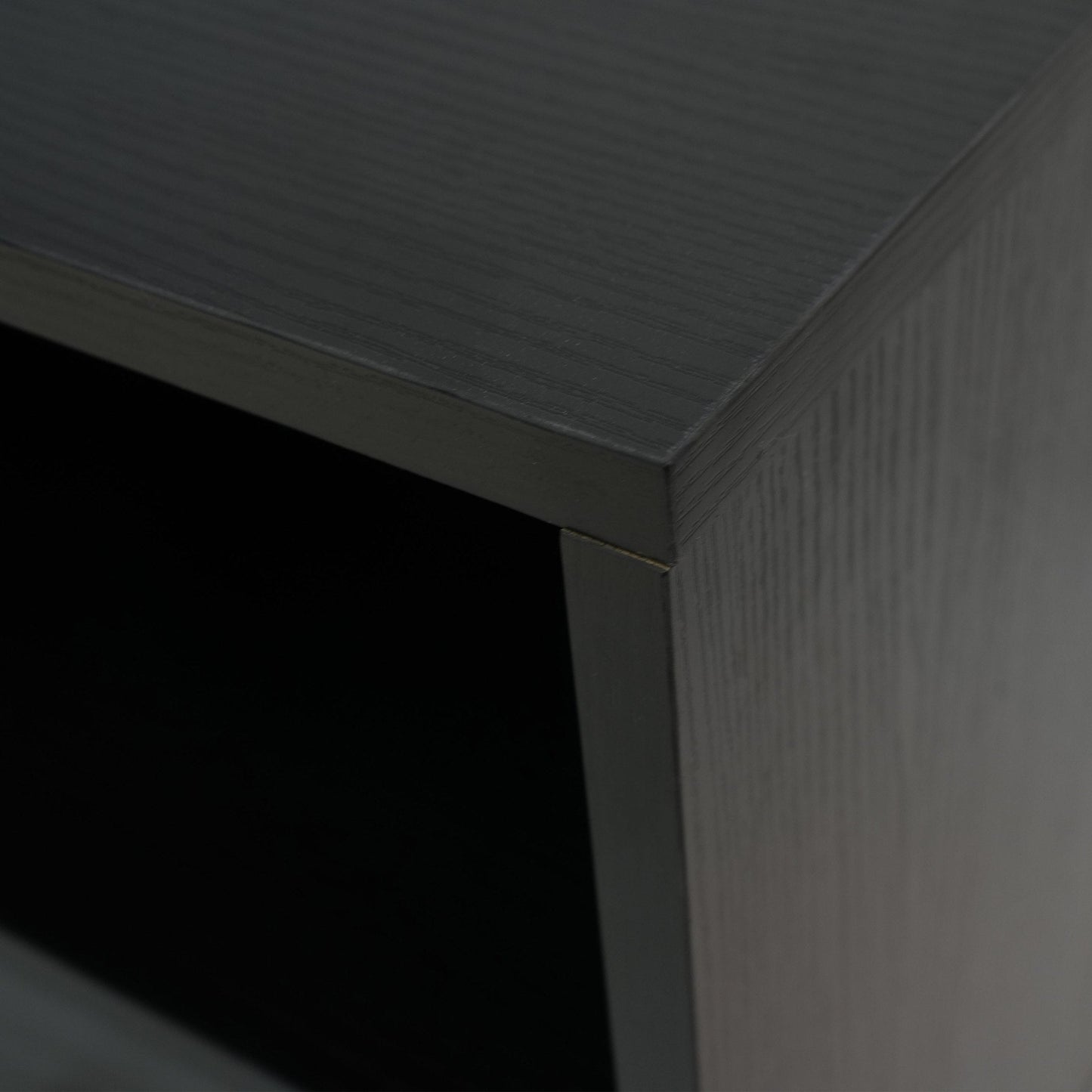 Rochester Modern Rectangular TV Stand: Enclosed Storage & Powder-Coated Iron Legs