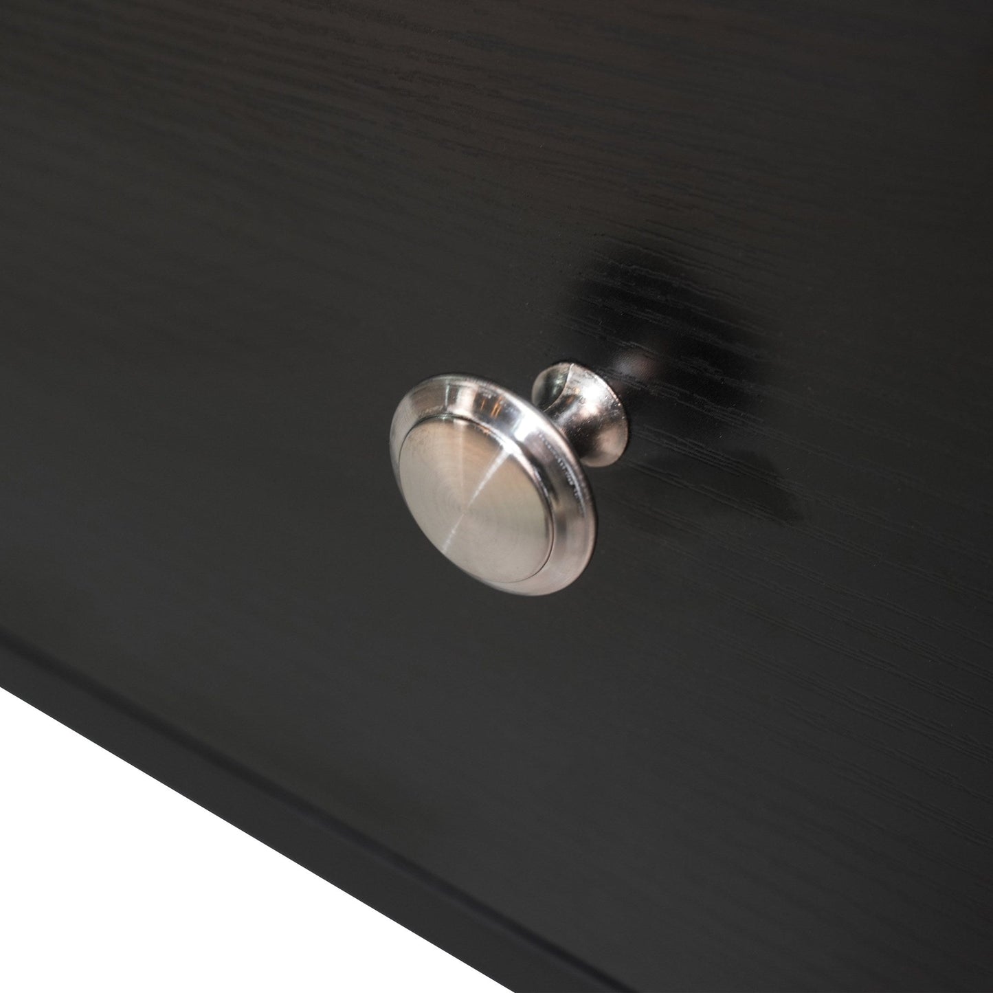 Rochester Modern Rectangular TV Stand: Enclosed Storage & Powder-Coated Iron Legs