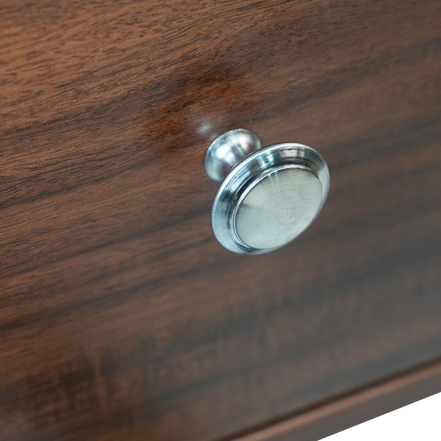 Rochester Modern Rectangular TV Stand: Enclosed Storage & Powder-Coated Iron Legs