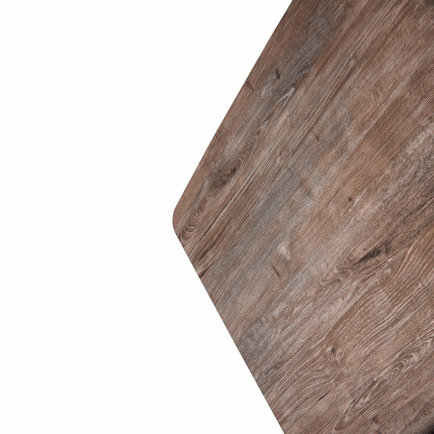 Ravenna 63" Wood Dining Table With Modern Metal Base