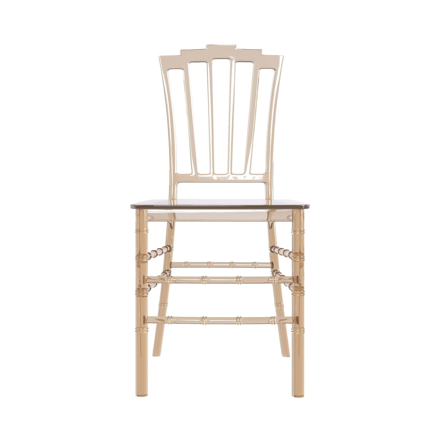 Synth Dining Chair Polycarbonate Side Chair with Windsor Back Design Set of 2