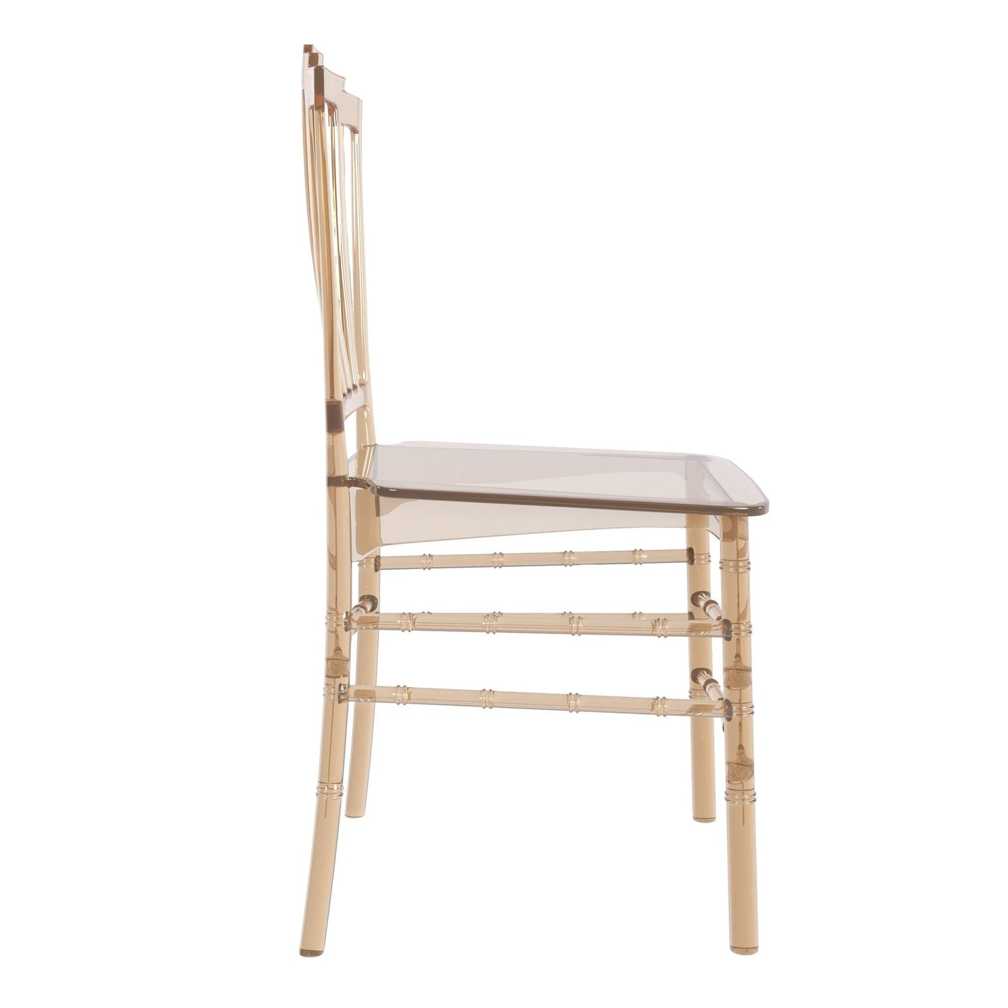 Synth Dining Chair Polycarbonate Side Chair with Windsor Back Design Set of 2