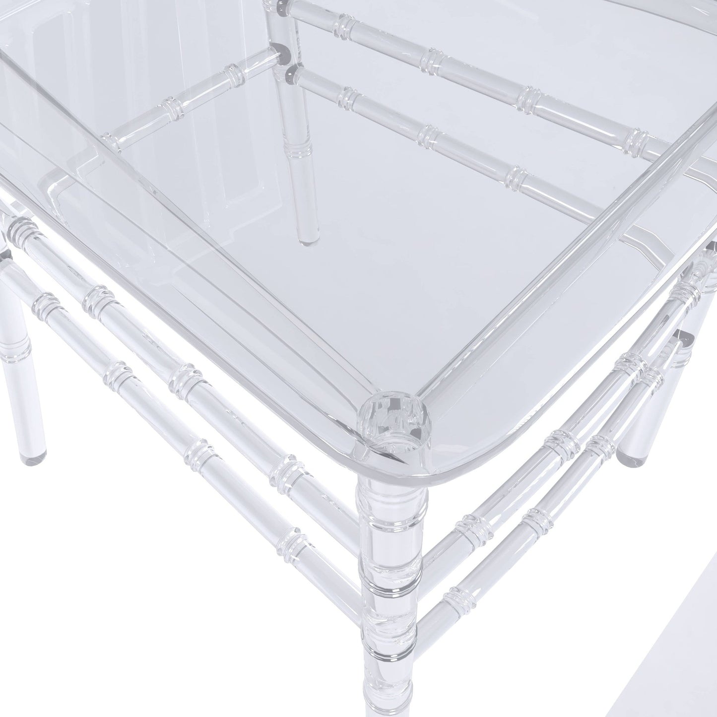 Synth Dining Chair Polycarbonate Side Chair with Windsor Back Design Set of 4