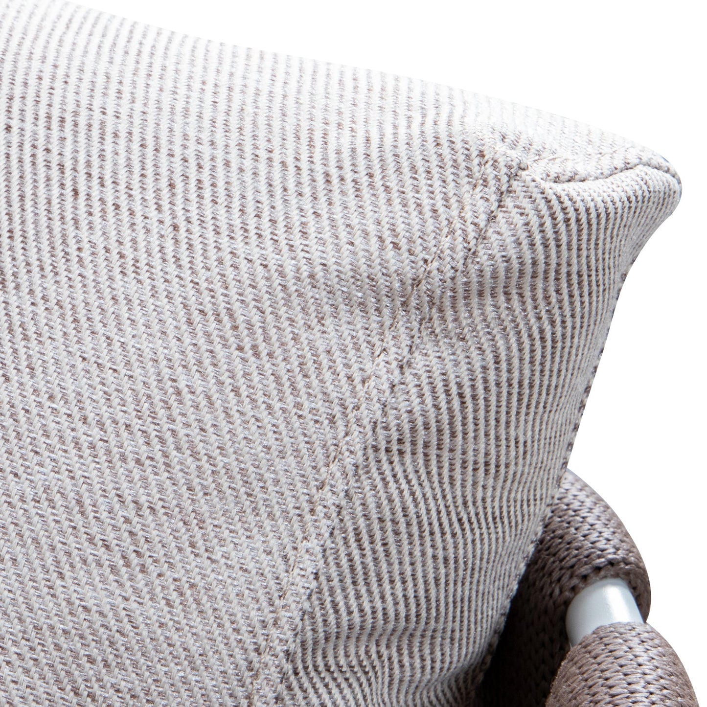 Spencer Modern Outdoor Patio Dining Chair with Rope Design and Cushions