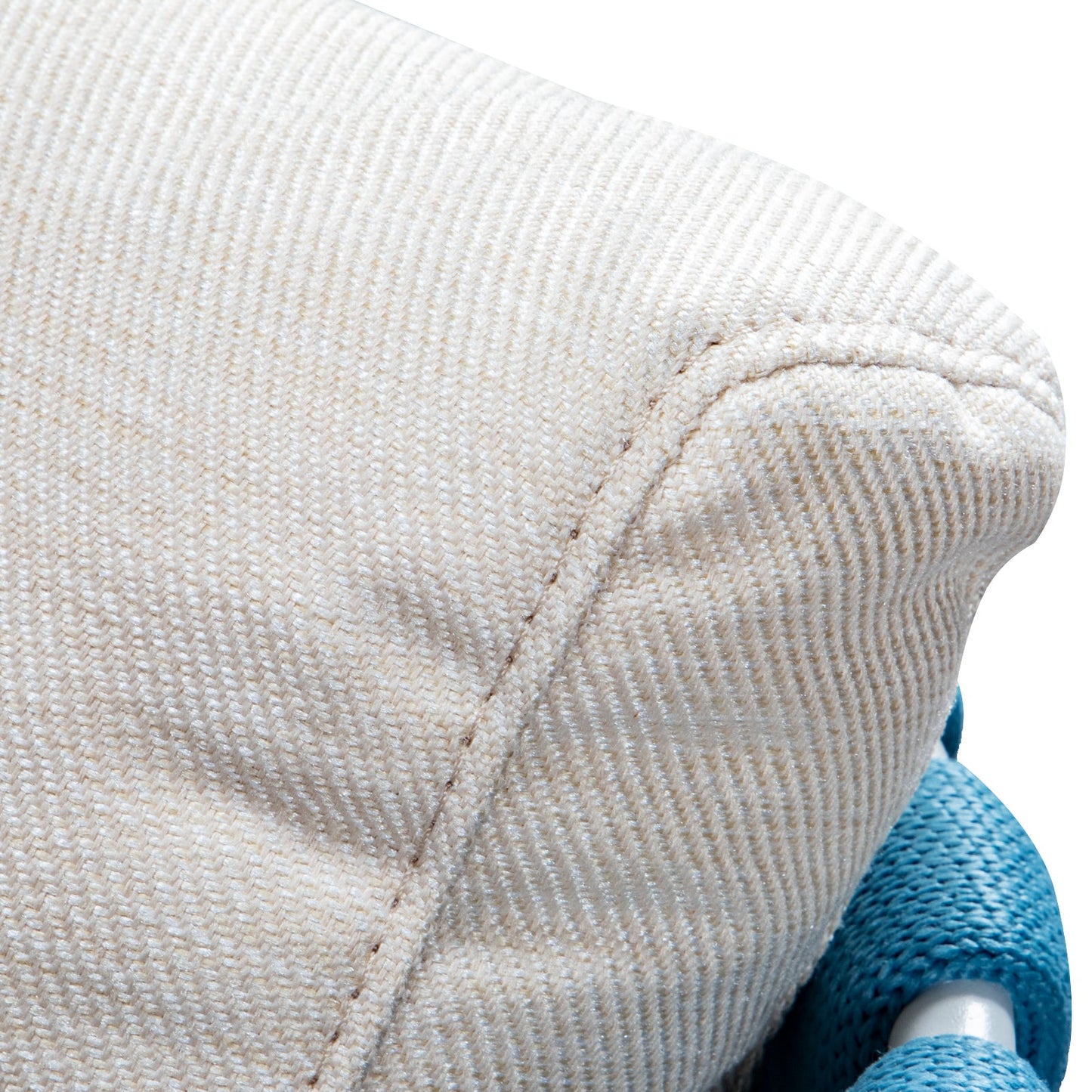 Spencer Modern Outdoor Patio Dining Chair with Rope Design and Cushions