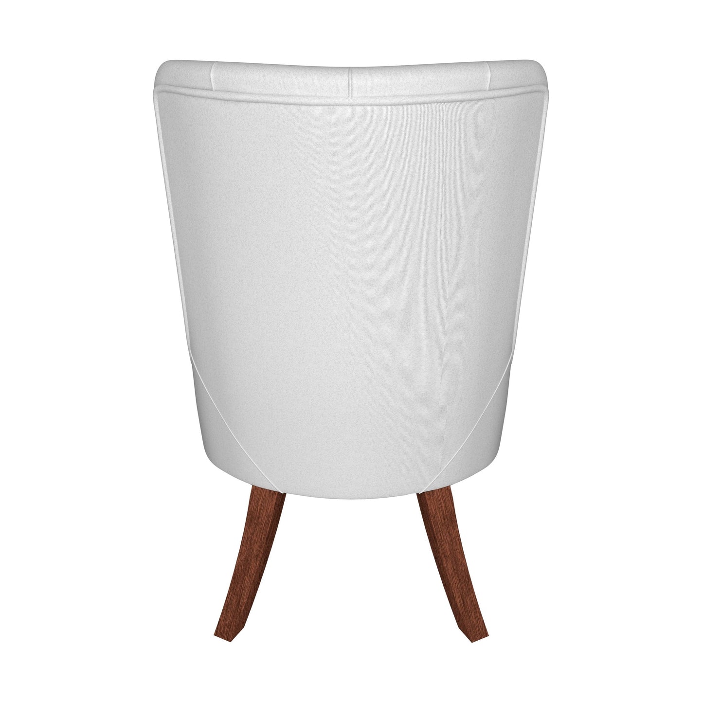 Spruce Collection Modern Wooden Dining Chair in Beige Velvet Set of 2