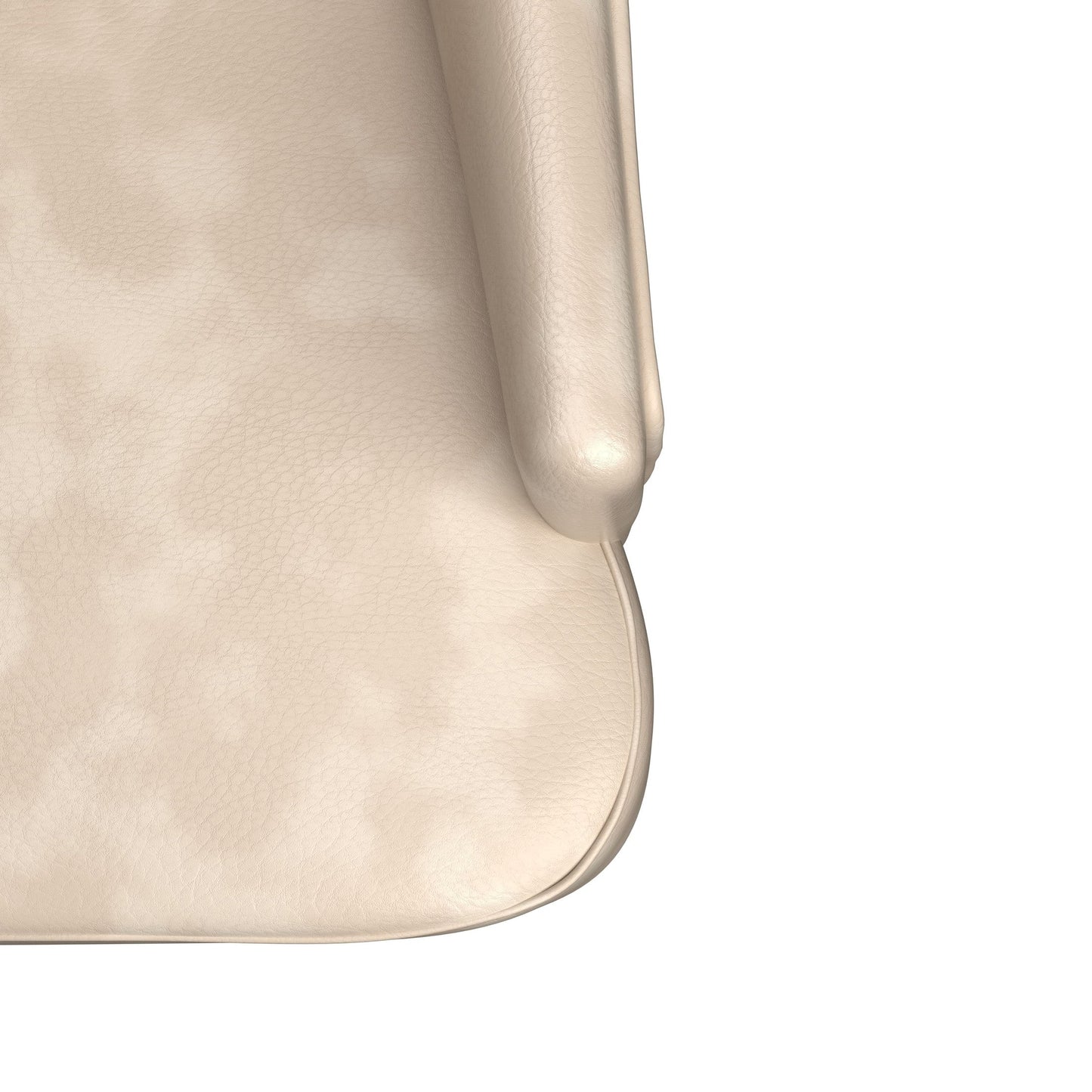 Spruce Collection Modern Wooden Dining Chair in Beige Velvet Set of 2