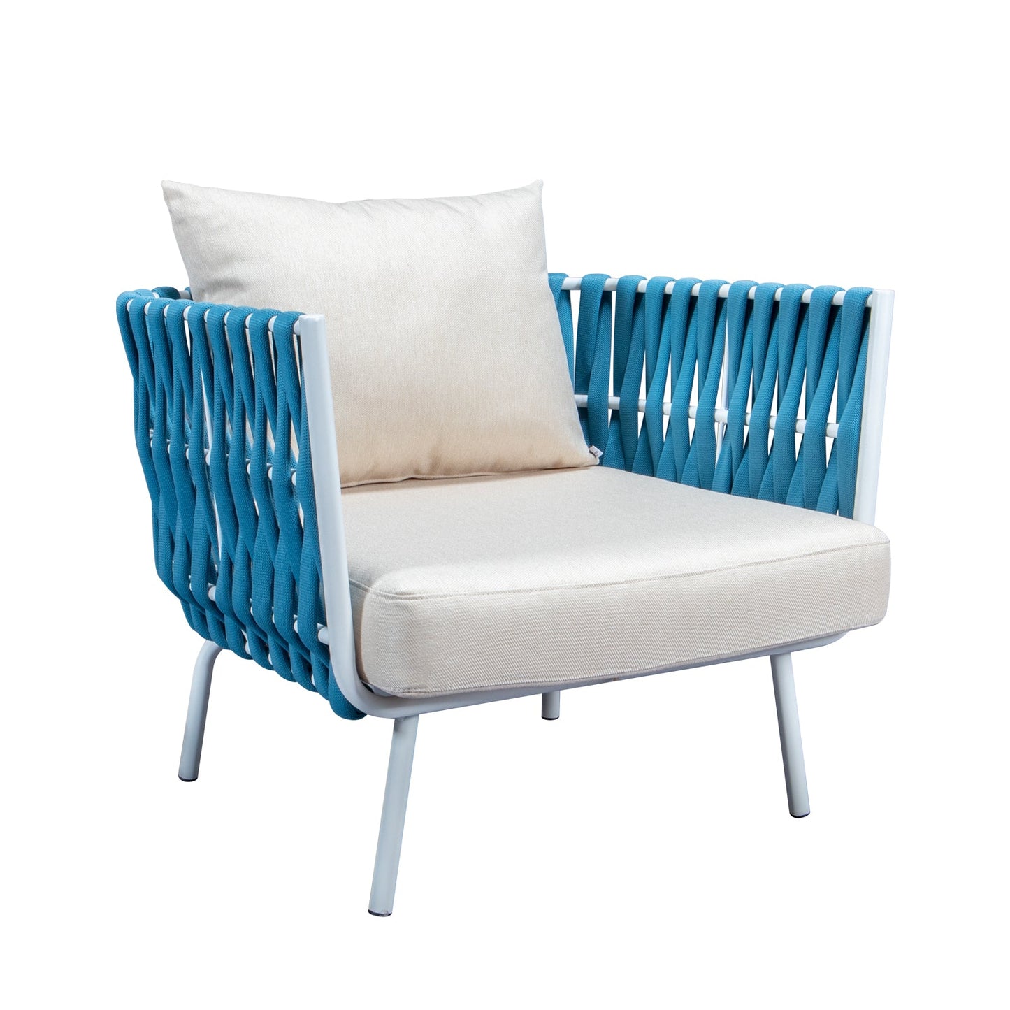 Spencer Modern 4-Piece Rope Conversation Set