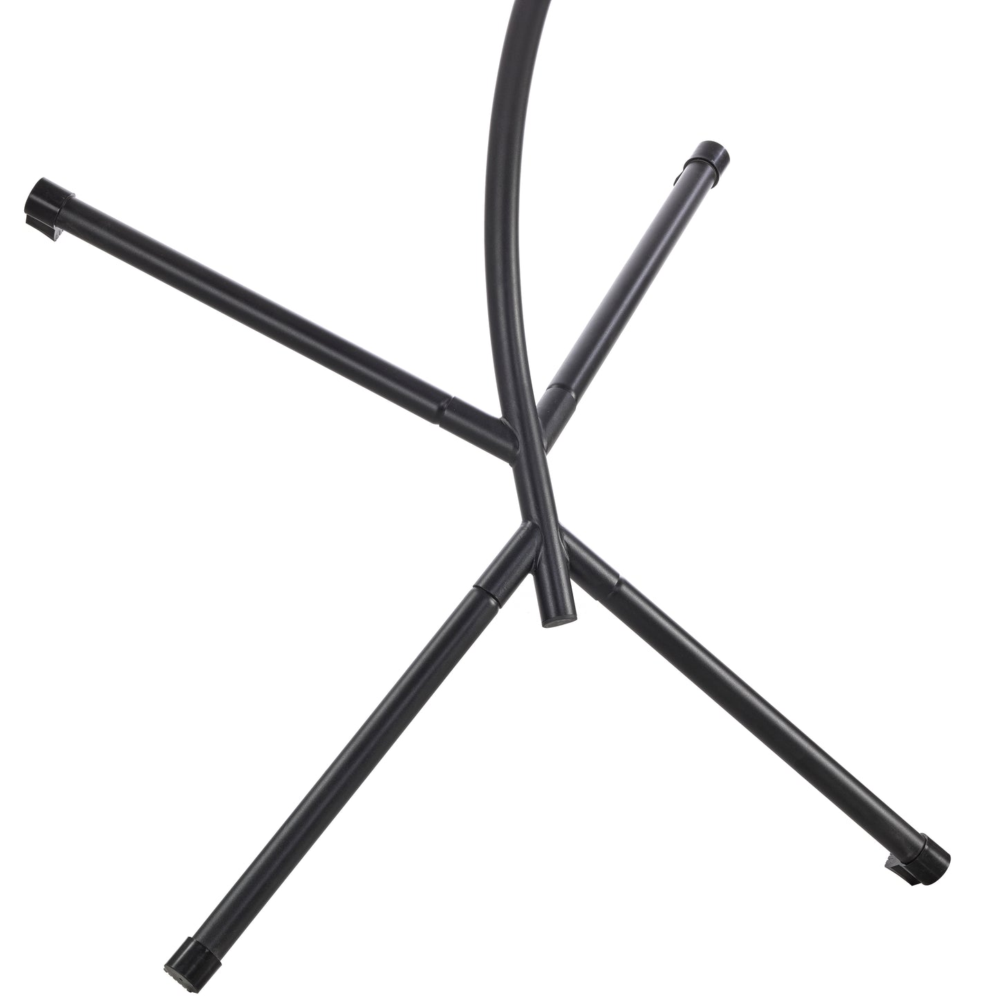 Summit Outdoor Single Person Egg Swing Chair in Grey Steel Frame With Removable Cushions