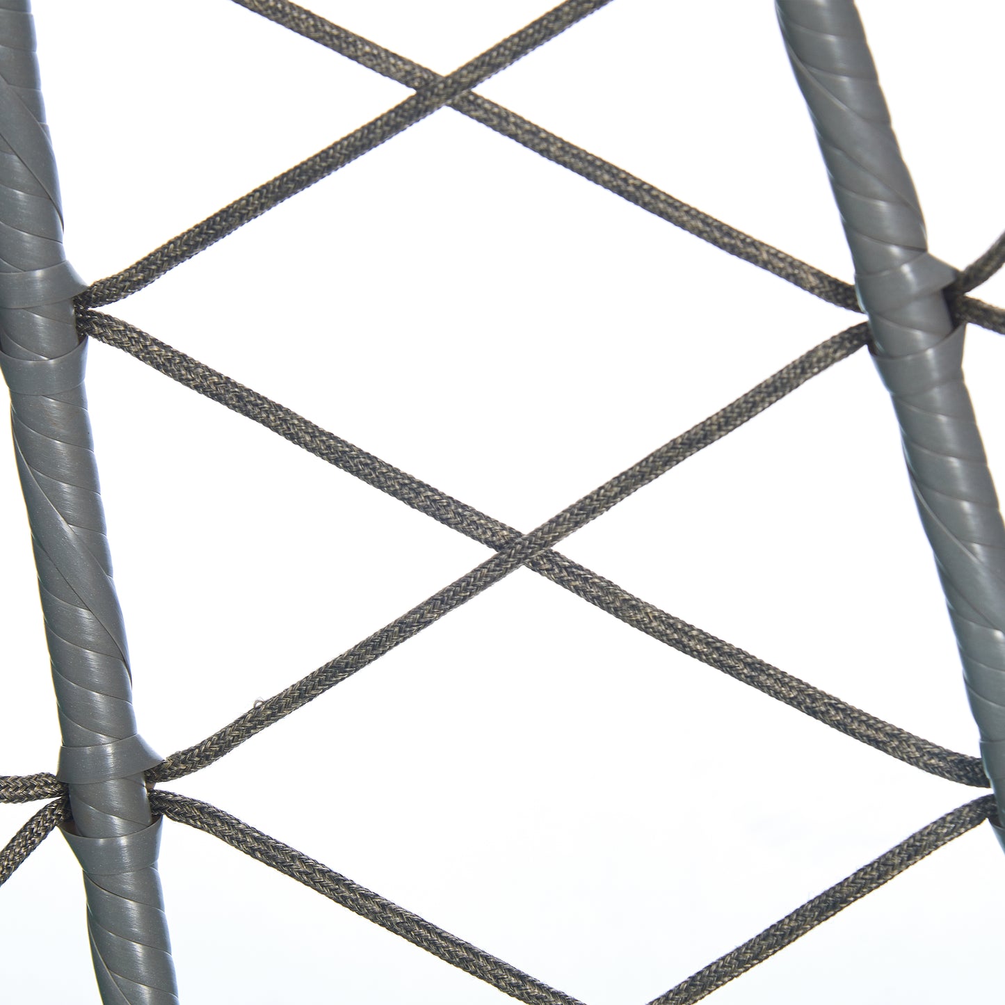 Summit Outdoor Single Person Egg Swing Chair in Grey Steel Frame With Removable Cushions