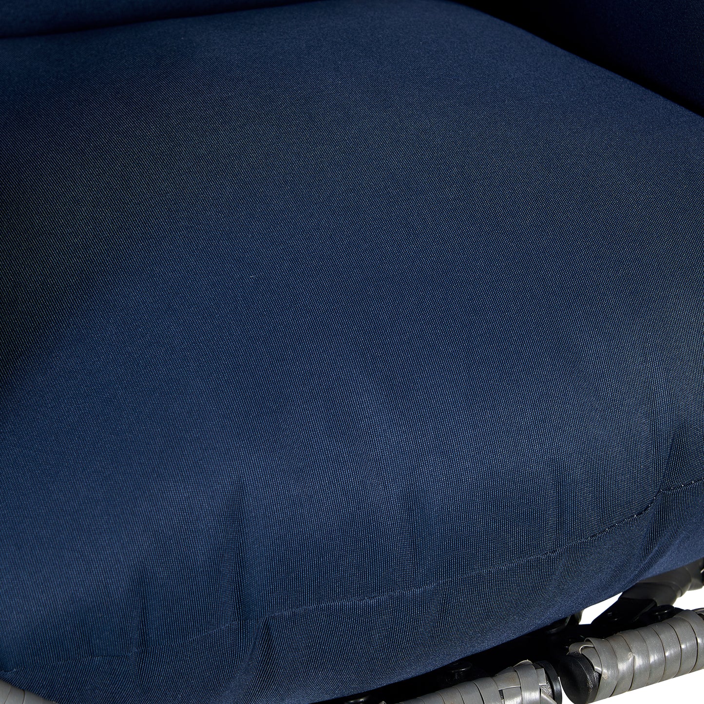 Summit Outdoor Single Person Egg Swing Chair in Grey Steel Frame With Removable Cushions