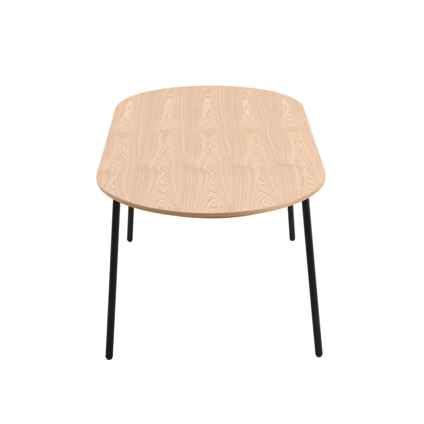 Tule 7-Piece Dining Set: Steel Frame, 6 Upholstered Chairs, 71'' Oval MDF Tabletop