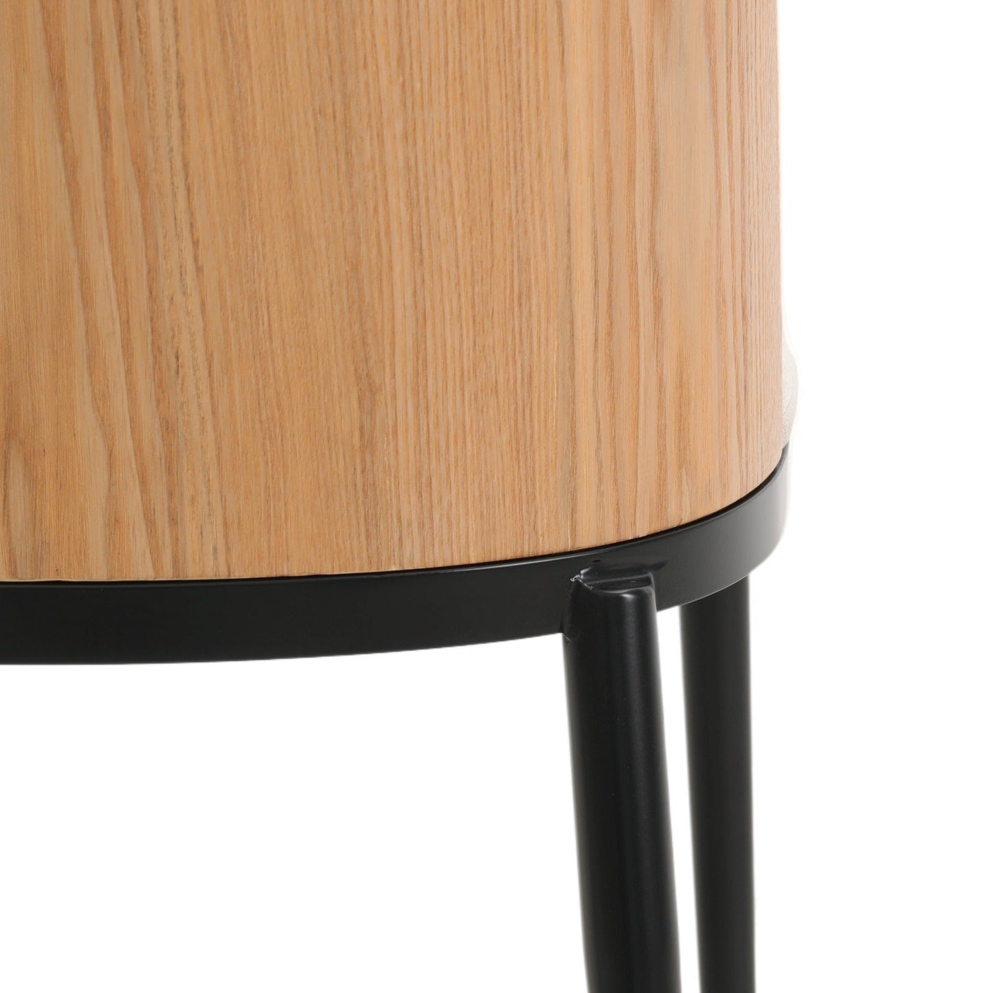 Tule 9-Piece Dining Set in Steel with 8 Upholstered Seat Dining Chairs and 83" Oval Dining Table with MDF Tabletop