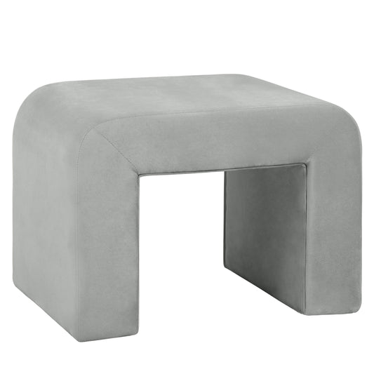 Vint Modern Bench Upholstered in Velvet Boucle With Padded Foam Seat