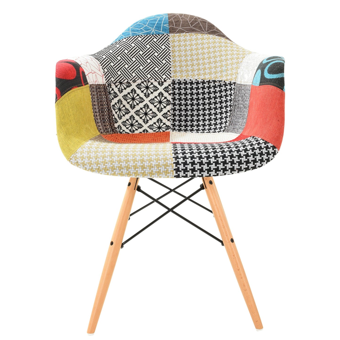 Willow Modern Fabric Eiffel Base Accent Side Chair