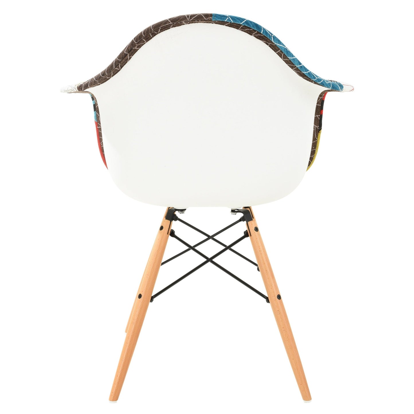 Willow Modern Fabric Eiffel Base Accent Side Chair