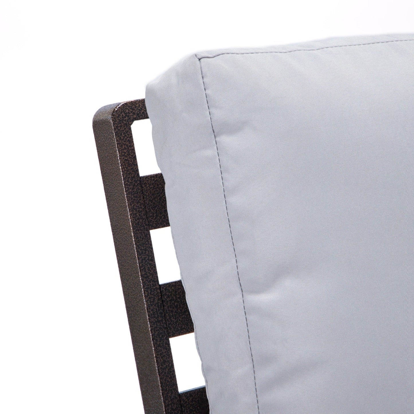 Walbrooke Modern 3-Piece Outdoor Patio Set with Brown Aluminum Frame and Removable Cushions Loveseat and Set of 2 Armchairs