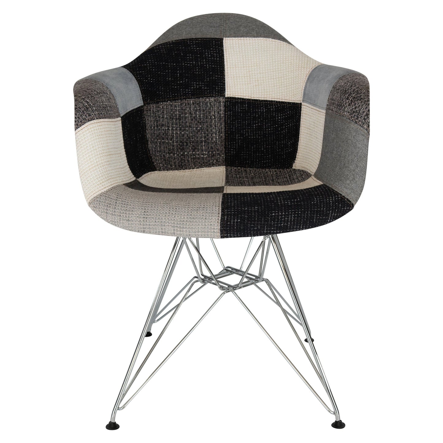 Willow Modern Fabric Eiffel Base Accent Side Chair