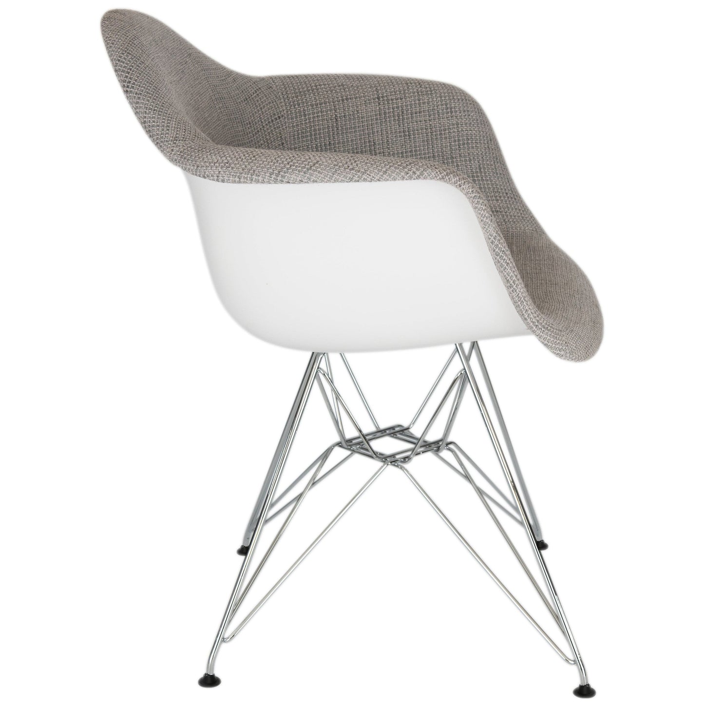 Willow Modern Fabric Eiffel Base Accent Side Chair